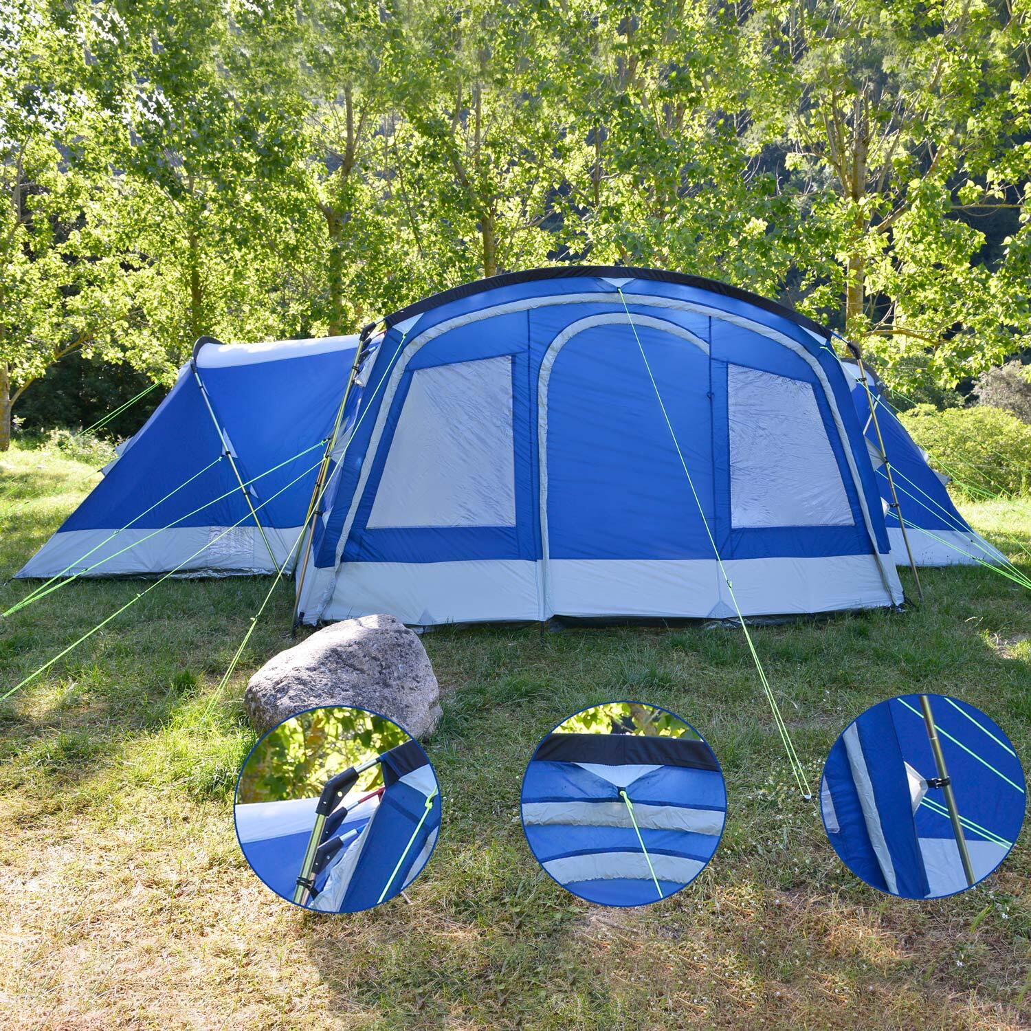 Kopulový stan Nimbus 12 pro 12 osob se 3 ložnicemi 6/7