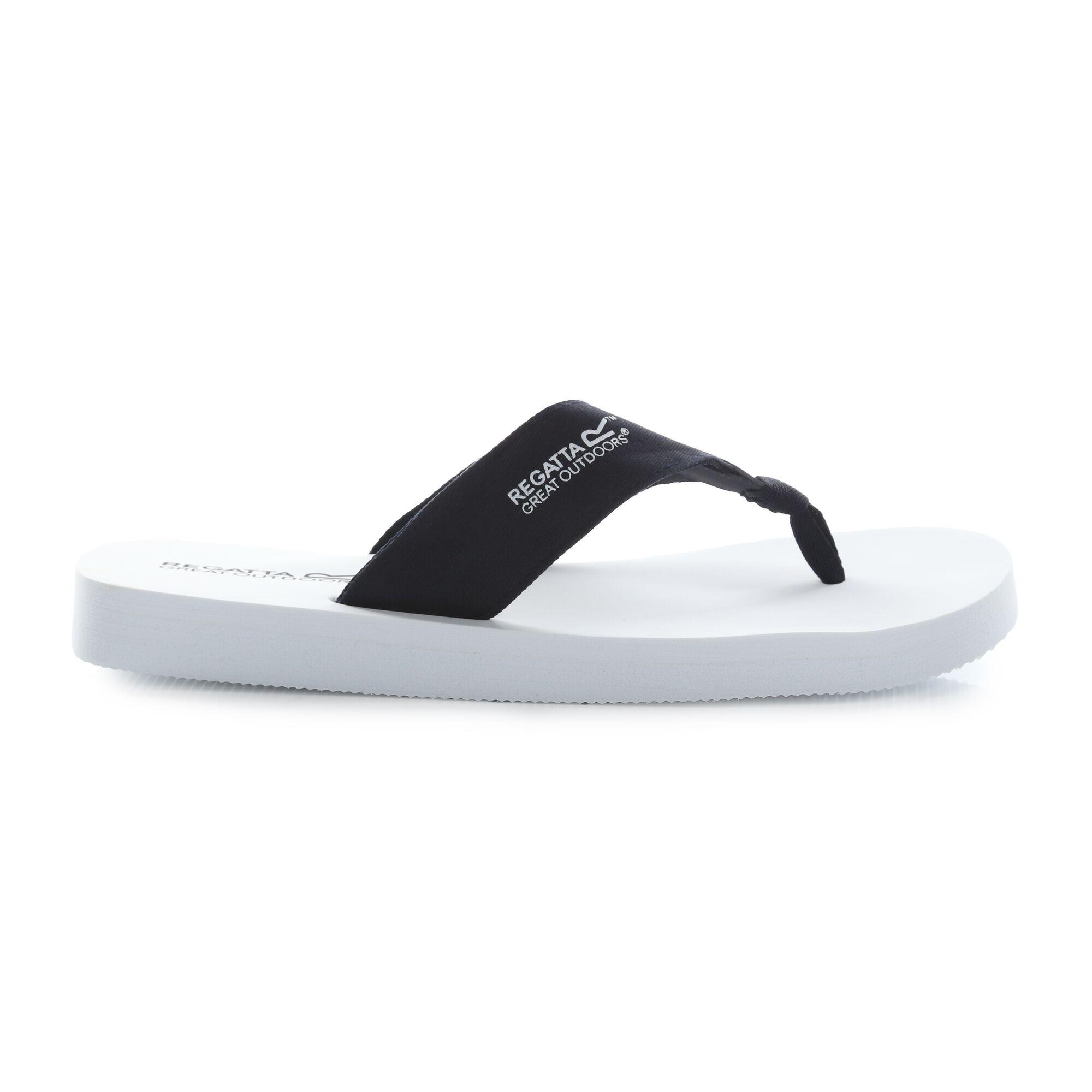 REGATTA Lady Catarina Women's Poolside Flip Flops - White / Navy