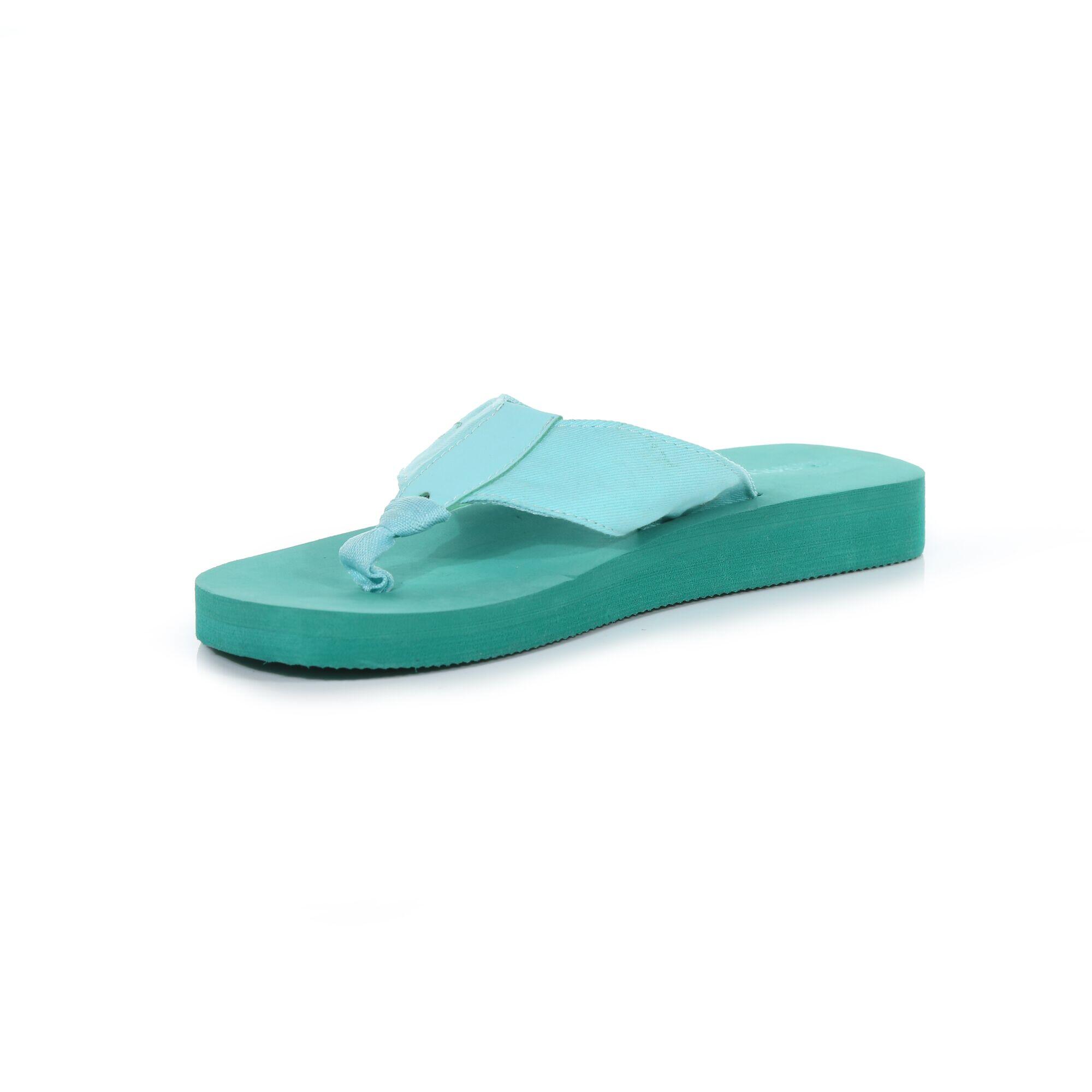 Lady Catarina Women's Poolside Flip Flops - Turquoise Green 4/5