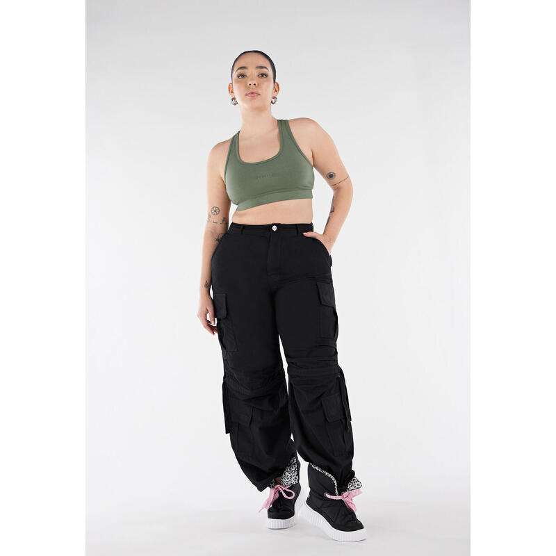 Pantalon cargo avec poches doubles et lacet ajustable intermédiaire