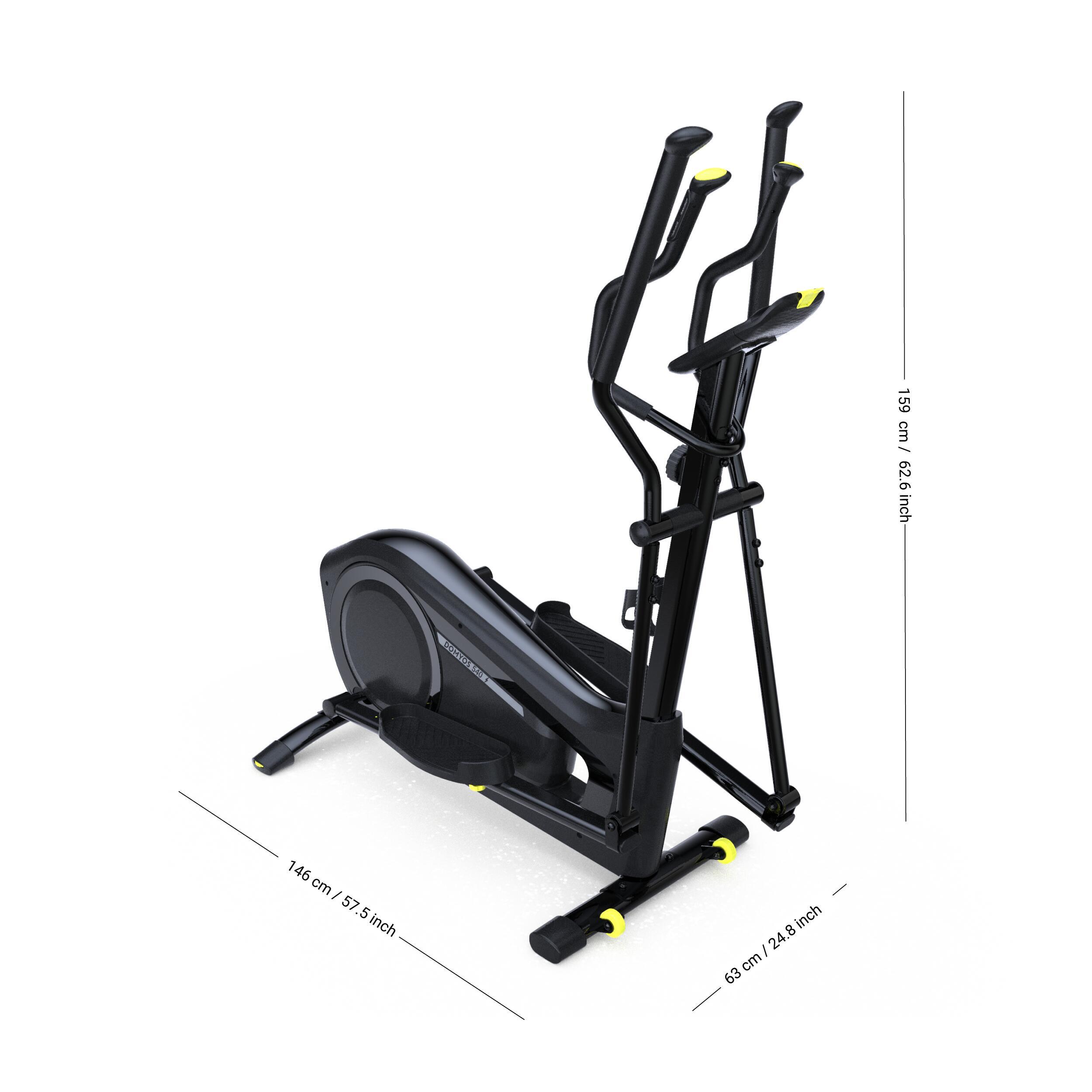 Tweedehands Crosstrainer EL540 zelfaandrijving interactief E-Connected Kinomap 3/5