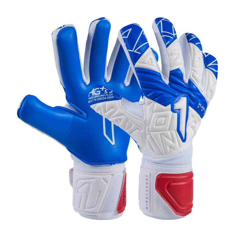 Guantes De Portero Infantil Rinat Fiera Gk Semi Blanco/azul/rojo