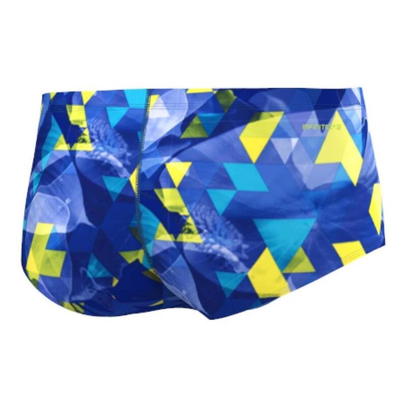 Adidas Boy's Xtreme Swimming Trunks Shock Blue/ Yellow ADIDAS Decathlon