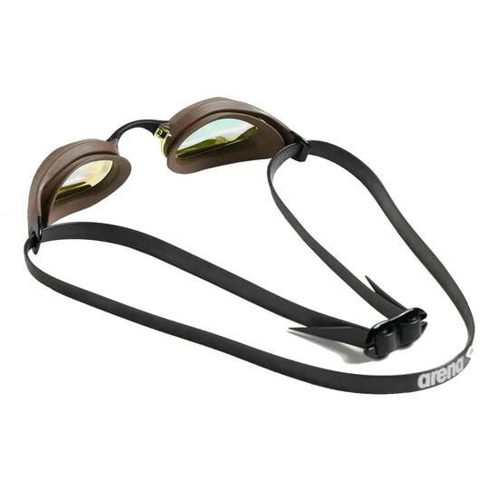 Lunettes de protection Arena Cobra Core Swipe à effet miroir - Jaune / Cuivre /
