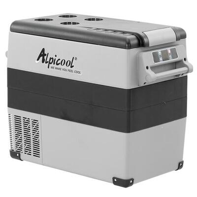 Draagbare camping koelkast met compressor 12/230v alpicool cf55 (vriest -20ºc)
