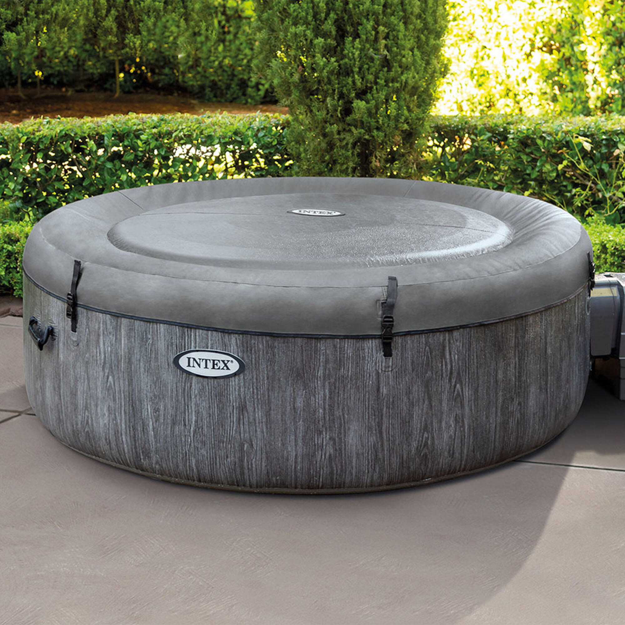 Spa hinchable INTEX Bubble Massage Greywood Deluxe 4 personas D196x71 cm 3/7