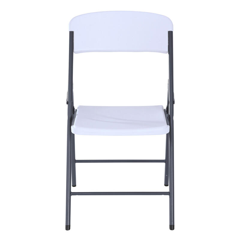 Cadeira branca dobrável com costal LIFETIME