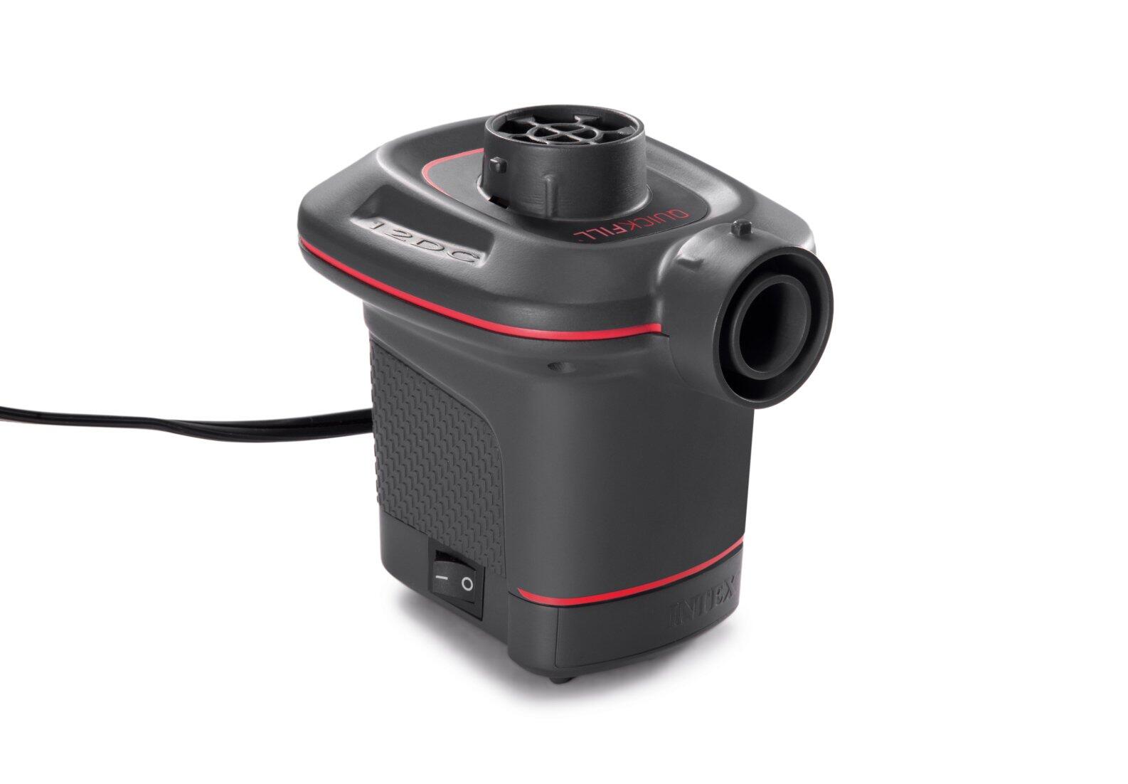 Bomba elétrica com adaptador para carro 12v quick fill da Intex 2/5