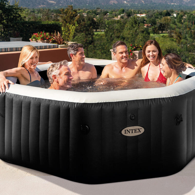 Spa Hinchable octogonal con burbujas y jets 1.098 litros INTEX