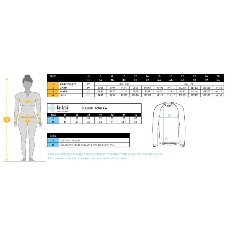Couche intermédiaire extensible pour femmes Kilpi TOMMS-W