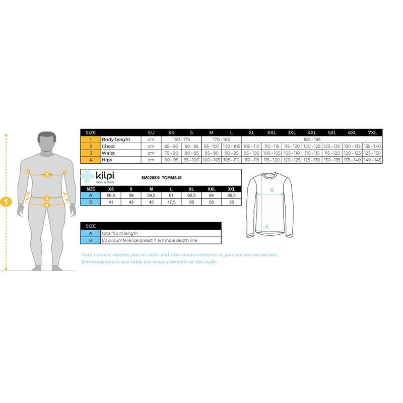 Férfi középső réteg Kilpi TOMMS-M