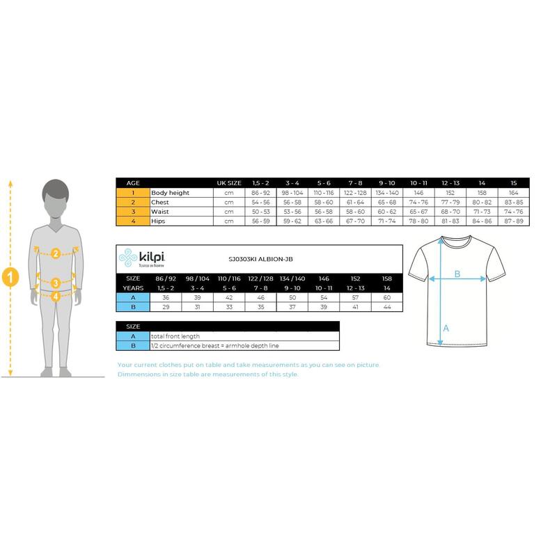 Fiú pamut póló Kilpi ALBION-JB
