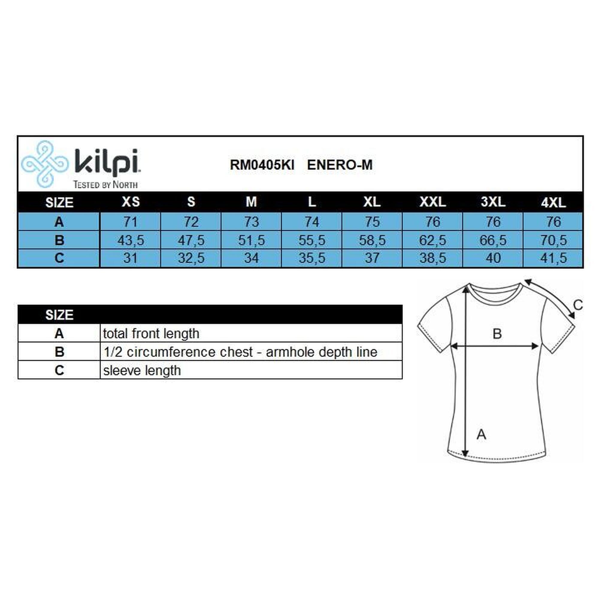 Camiseta algodón manga corta ENERO-M senderismo hombre KILPI 3/3