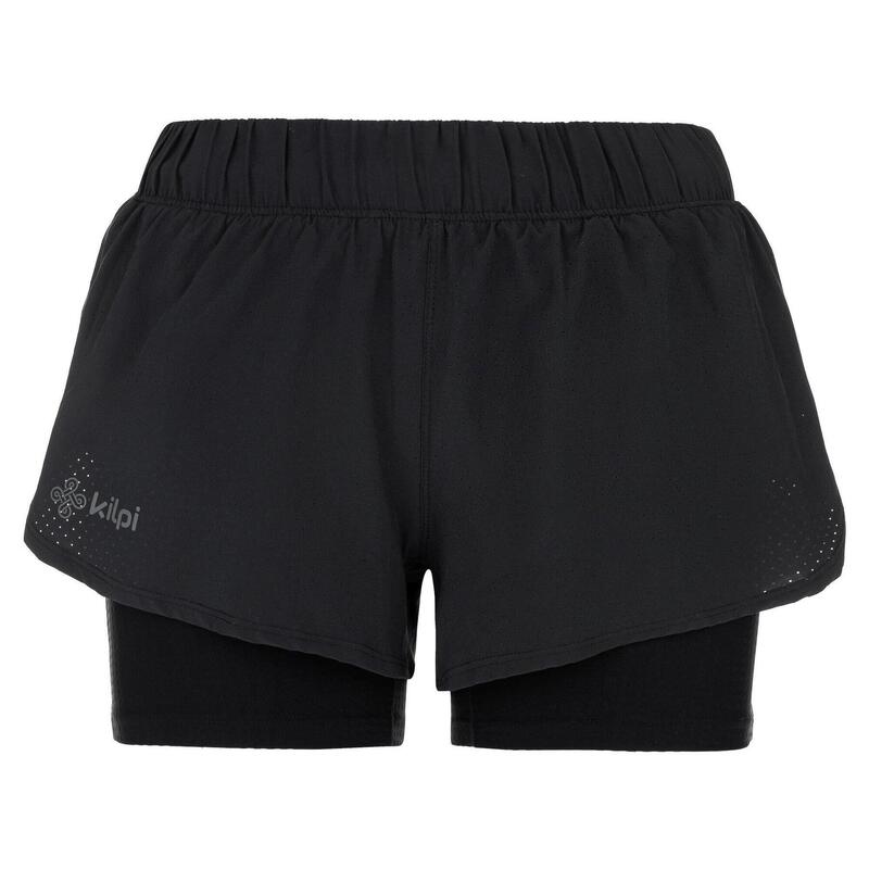 Short pantalón corto running 2 en 1 con mallas Mujer Kiprun