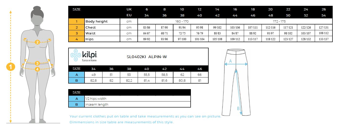 Outdoor imperméable pantalon pour femme Kilpi ALPIN-W 7/7