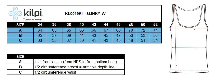 Top para mujer Kilpi SLINKY-W 3/3
