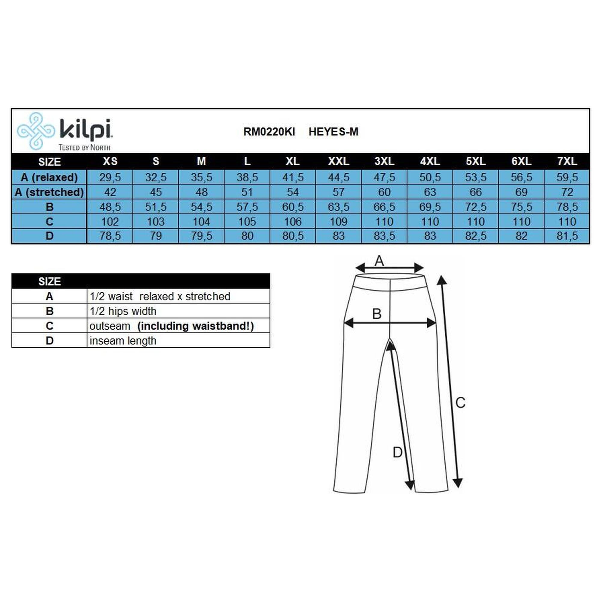 Hardloopbroek voor heren Kilpi HEYES-M 7/7