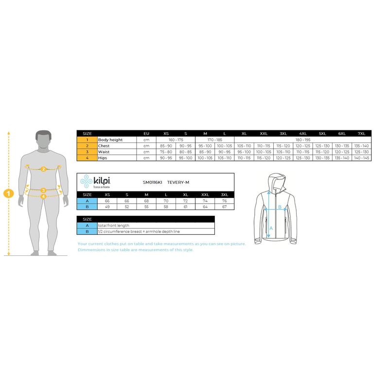 Veste isolée pour hommes Kilpi TEVERY-M