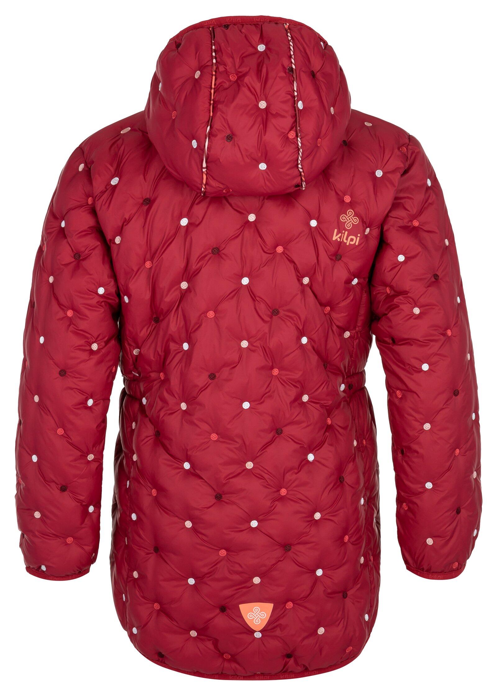 Manteau matelassé d'hiver pour fille Kilpi Damia-jg rouge 2/3