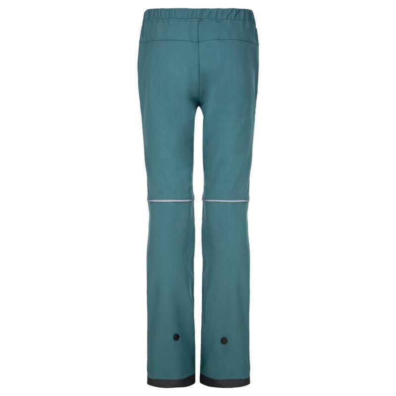 Pantaloni Softshell KILPI Rizo, Verde Inchis, Copii