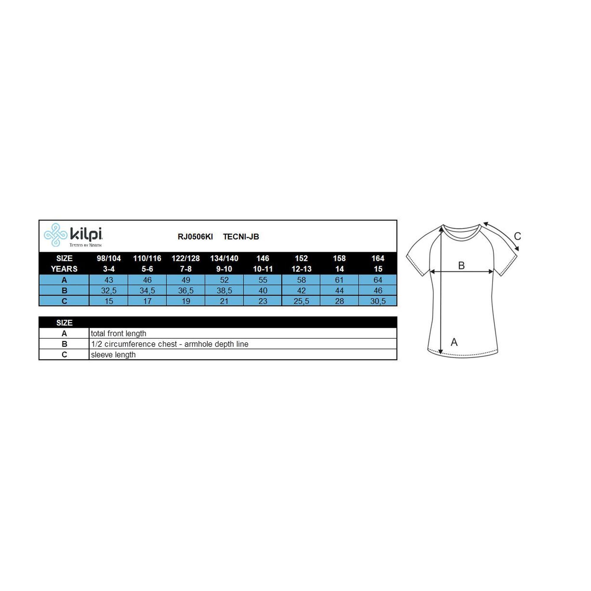 Camiseta manga corta Niños TECNI-JB KILPI Turquesa 3/3