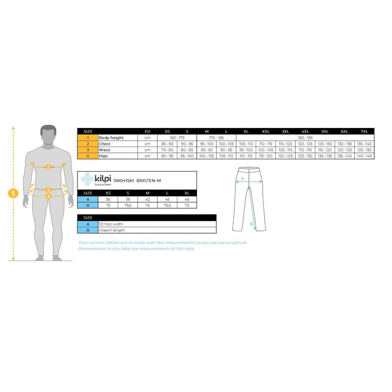 Skitourbroek voor heren Kilpi BRISTEN-M