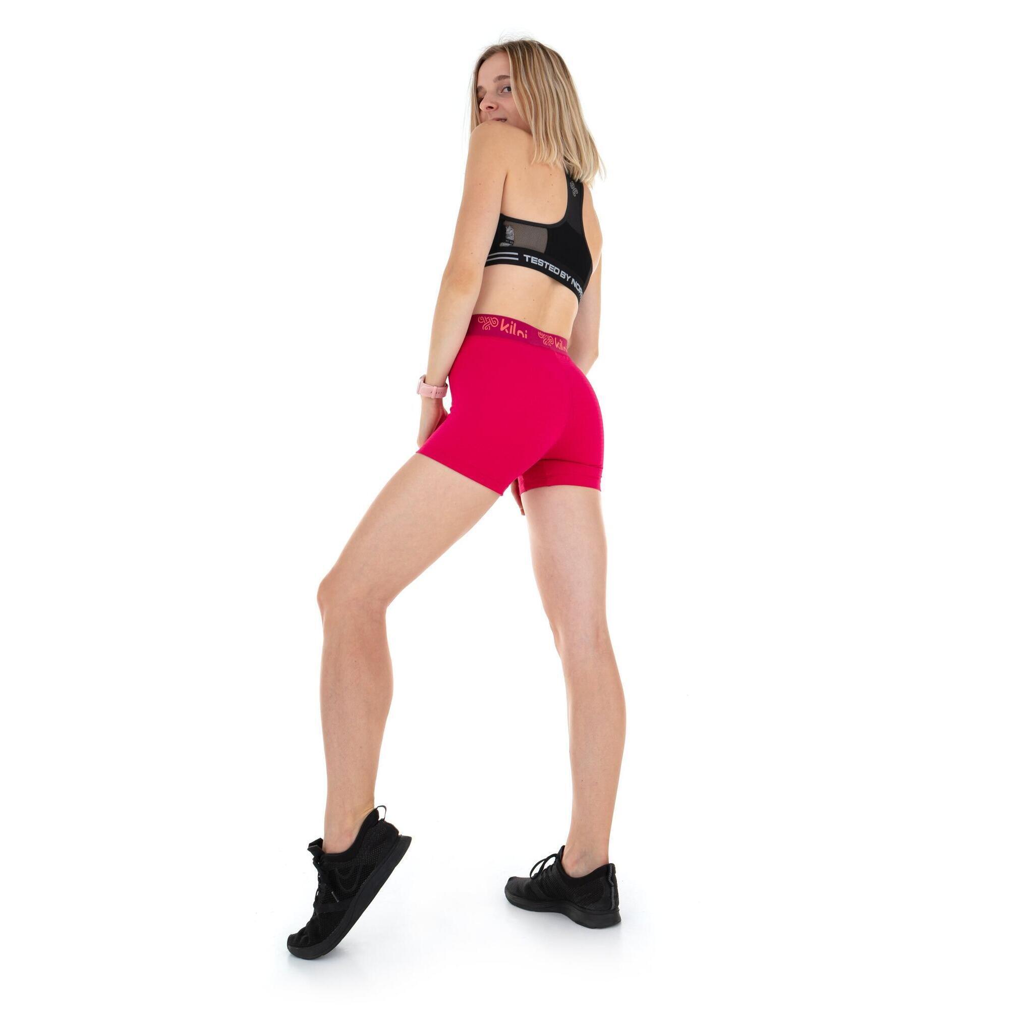 Shorts de running femme Kilpi Domino-W rose 3/6