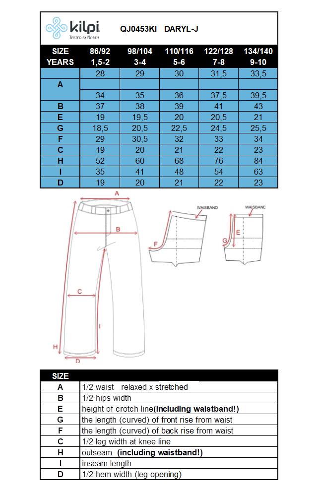 Pantalones de esquí para niños Kilpi DARYL-J 7/7