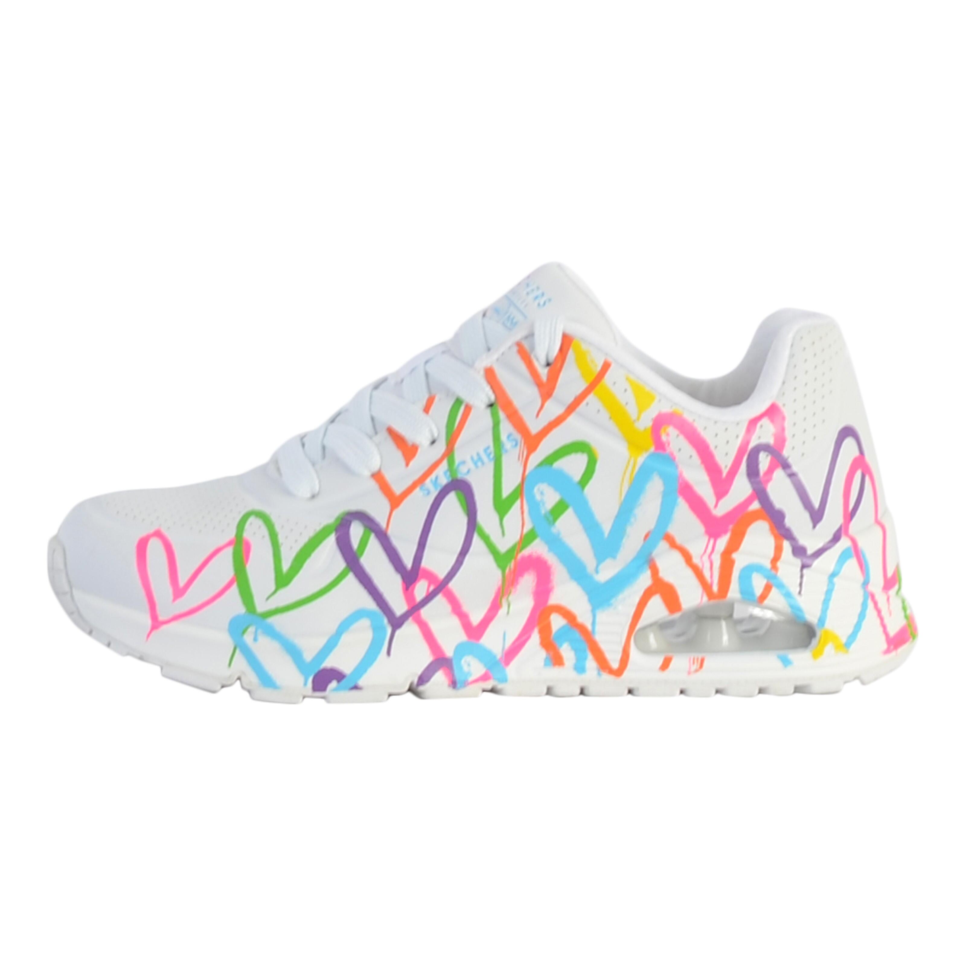 Skechers - Basket À Lacets Skechers Highlight Love - Femme - Chaussures De Sport - Blanc|multicolore - 39 - Decathlon