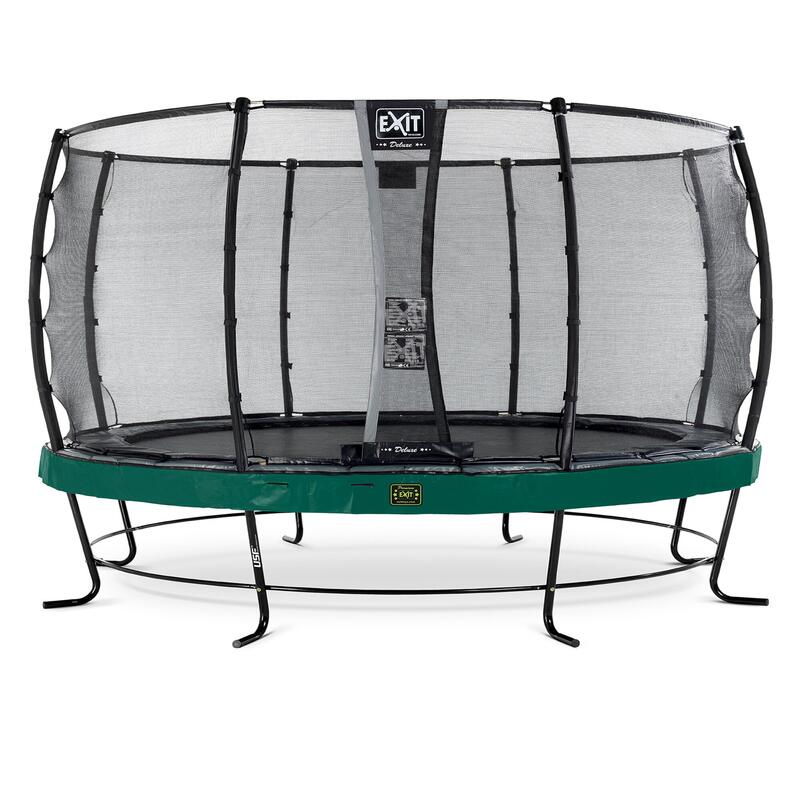 Trampoline - Elegant Premium (incl. deluxe veiligheidsnet) - 427 cm - Groen - Tr