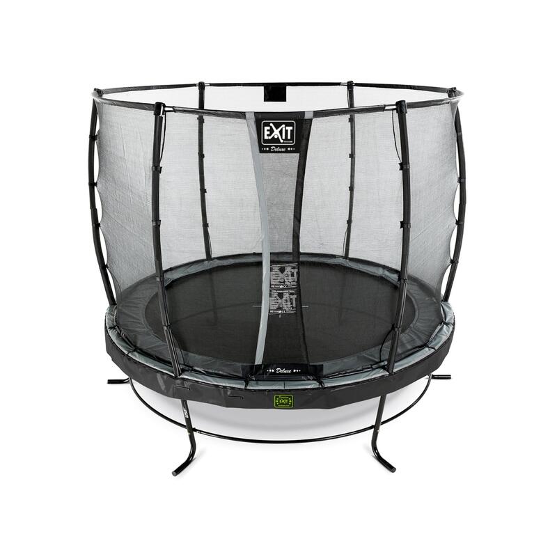 Trampoline EXIT Elegant Premium ø253cm avec filet de sécurité Deluxe - noir