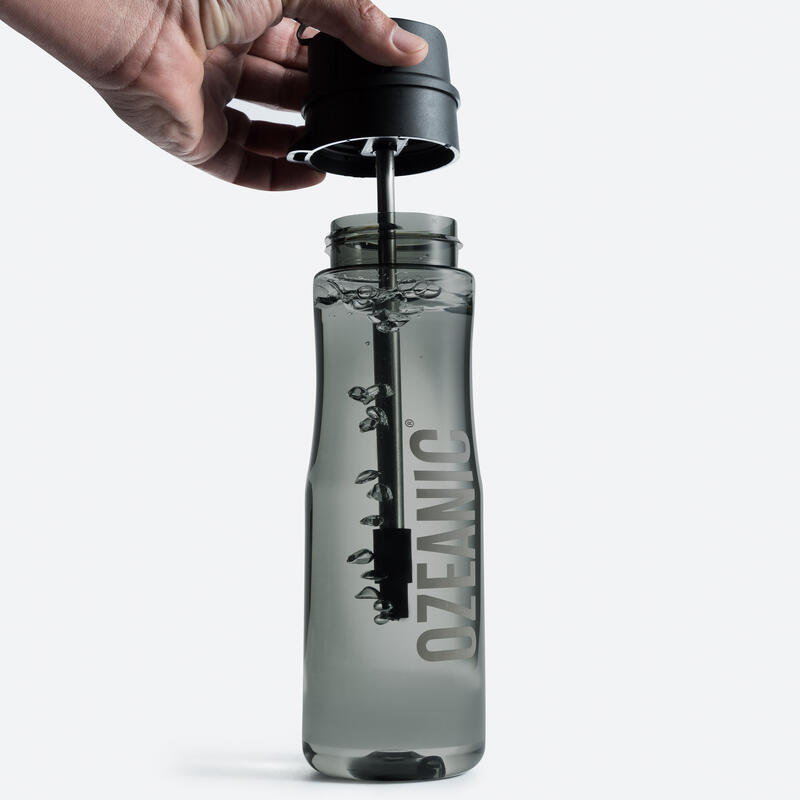 Botella Vidrio H2O Negra 750 ml