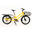 Cargo bike muscolare, bici città, unisex, iO, giallo italian sun