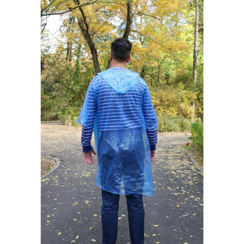 Pelerina de Ploaie - Model Poncho - Albastru - BSP Guard