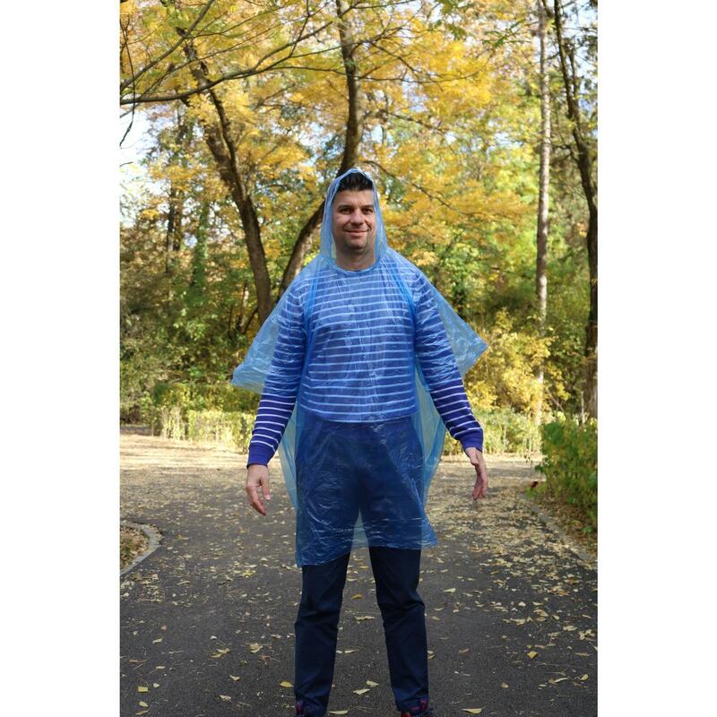 Pelerina de Ploaie - Model Poncho - Albastru - BSP Guard