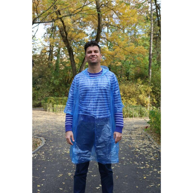 Pelerina de Ploaie - Model Poncho - Albastru - BSP Guard