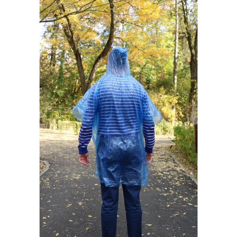 Pelerina de Ploaie - Model Poncho - Albastru - BSP Guard