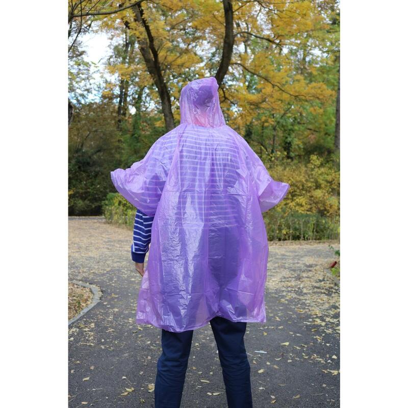 Pelerina de Ploaie - Model Poncho - Mov - BSP Guard