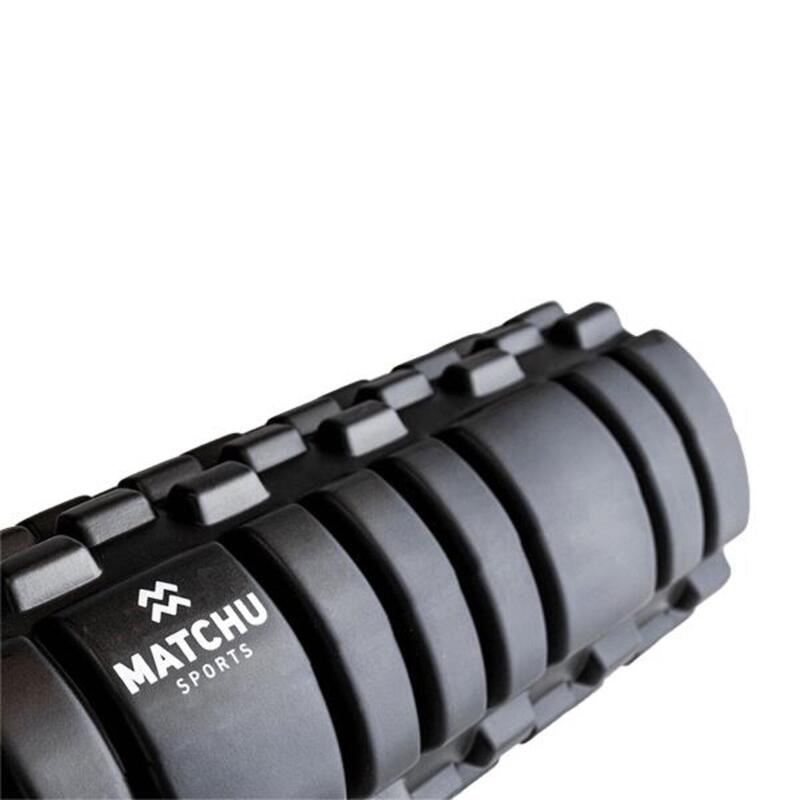 Foam roller / massage roller / fitness roller  33cm - Ø 14cm - zwart