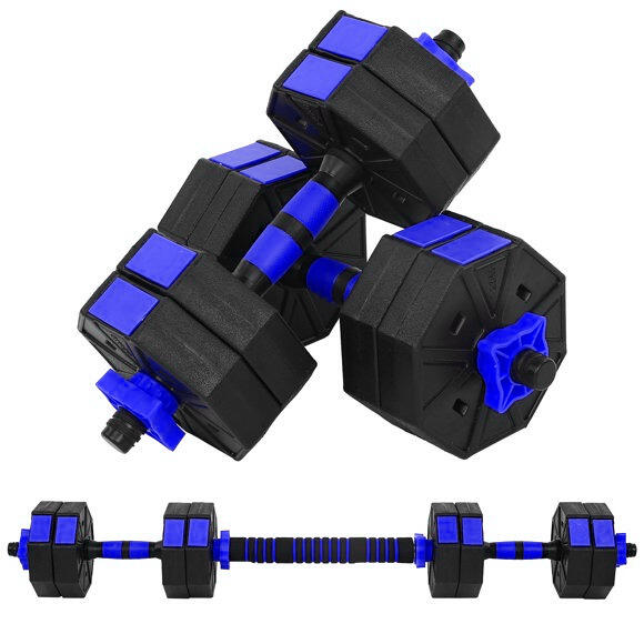 Set gantere si haltera reglabile hex HomeFit® 30kg - Blue