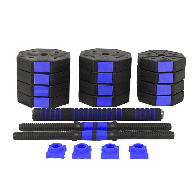 Set gantere si haltera reglabile hex HomeFit® 30kg - Blue