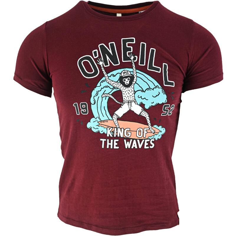 Tricou copii O'Neill LB King Of Waves SS, Rosu