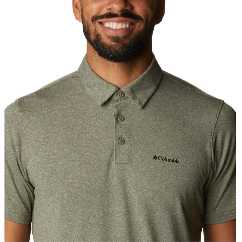 Férfi pólóing, Columbia Tech Trail Polo Shirt, zöld