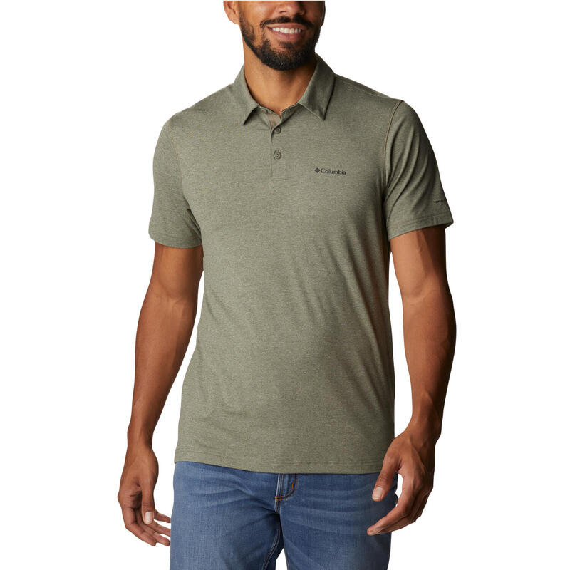Férfi pólóing, Columbia Tech Trail Polo Shirt, zöld