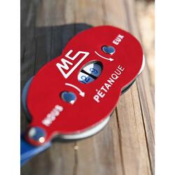 Marqueur de score pétanque format poche - MS Pétanque bleu et rouge