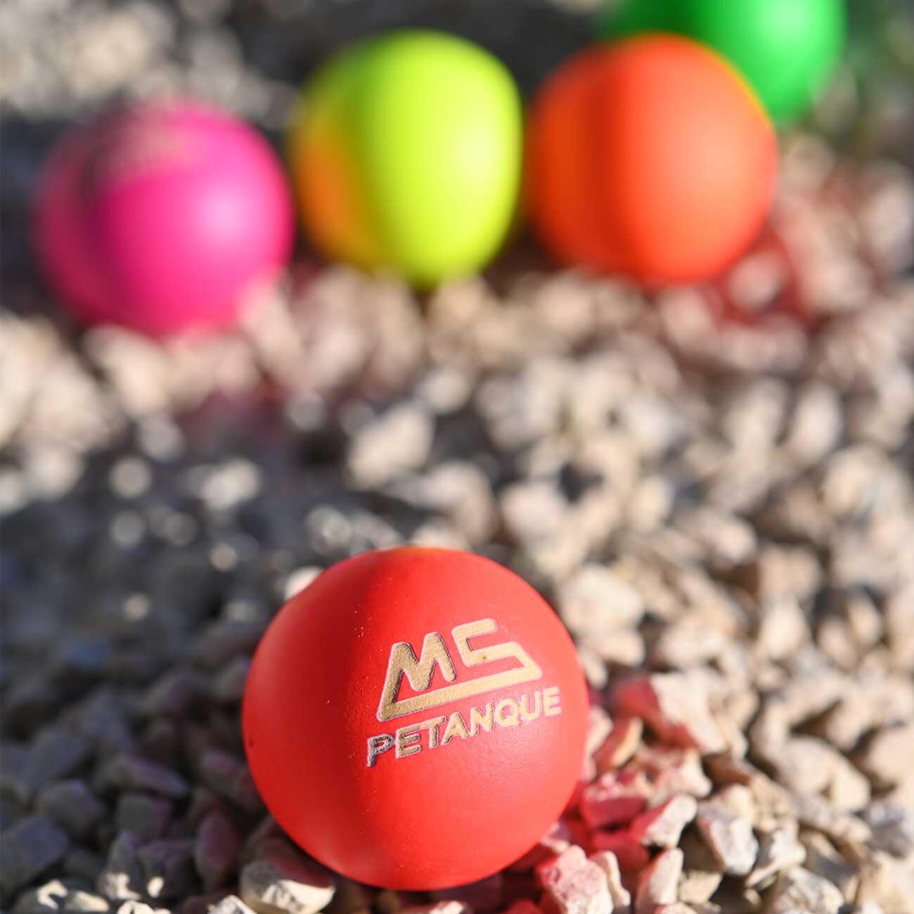 Paquet de 5 buts pétanque en bois multicolore - MS Pétanque 6/6