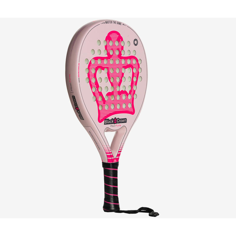 Raquette de padel adulte Black Crown Piton Furia rose