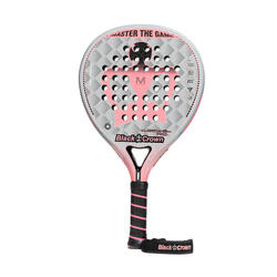 Black Crown Hurricane Pro 2.0 grijs-koraal volwassen padelracket