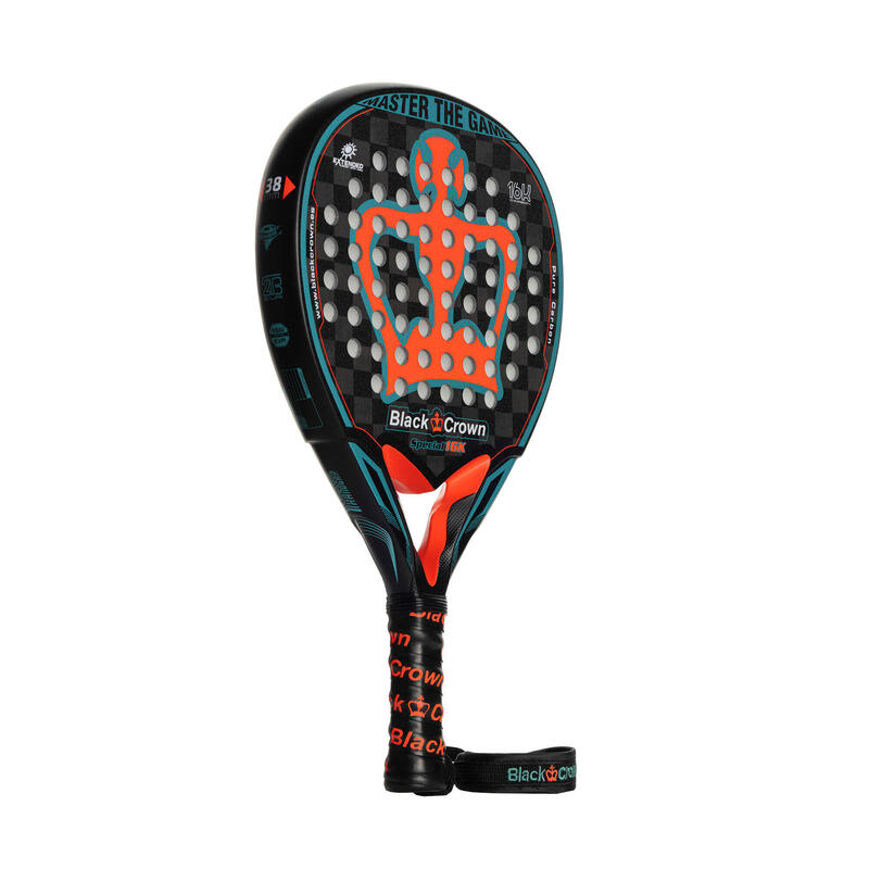 Pala de padel adulto Black Crown Special 16k negro