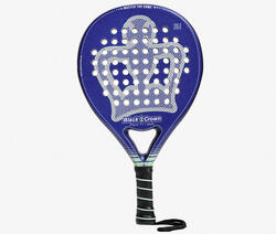 Raquette de padel adulte souple Black Crown Piton 11 bleu